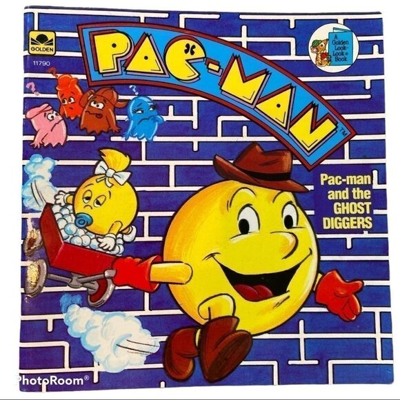 𝅺vintage 1983 Pac-man and the Ghost Diggers book - Picture 1 of 4